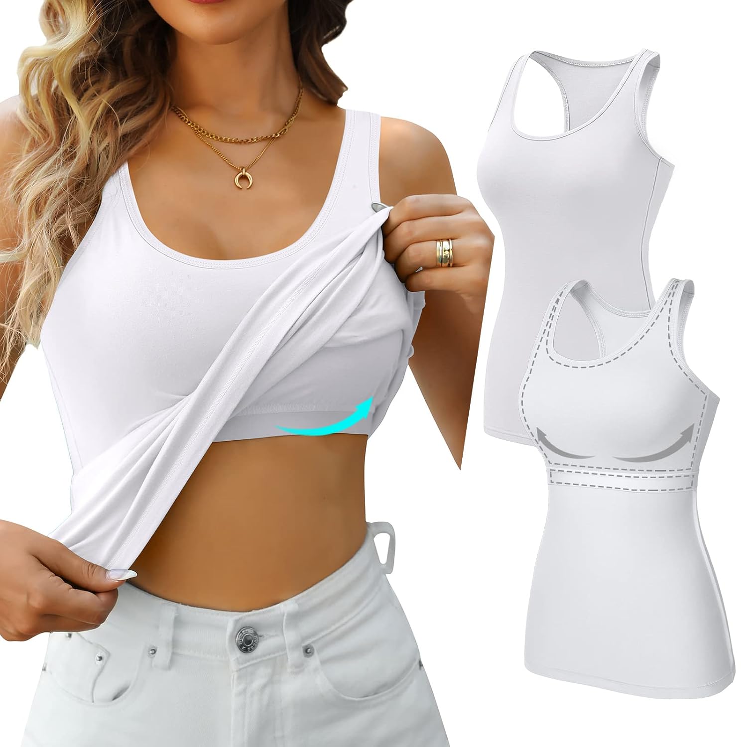 V FOR CITY Unpadded Shelf Bra Tank Top — image 9