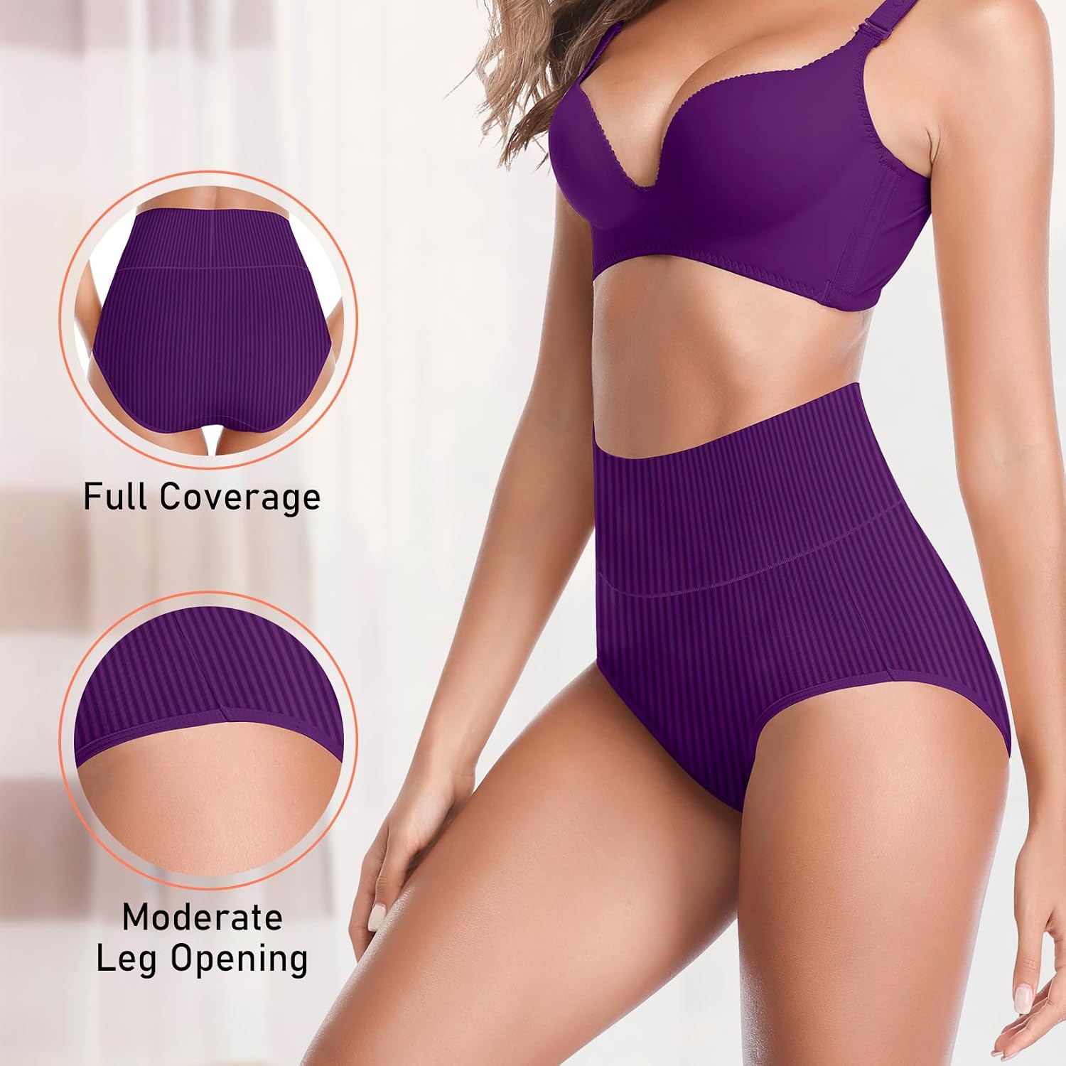 JojoQueen High Waist Cotton Full Coverage Briefs — image 4