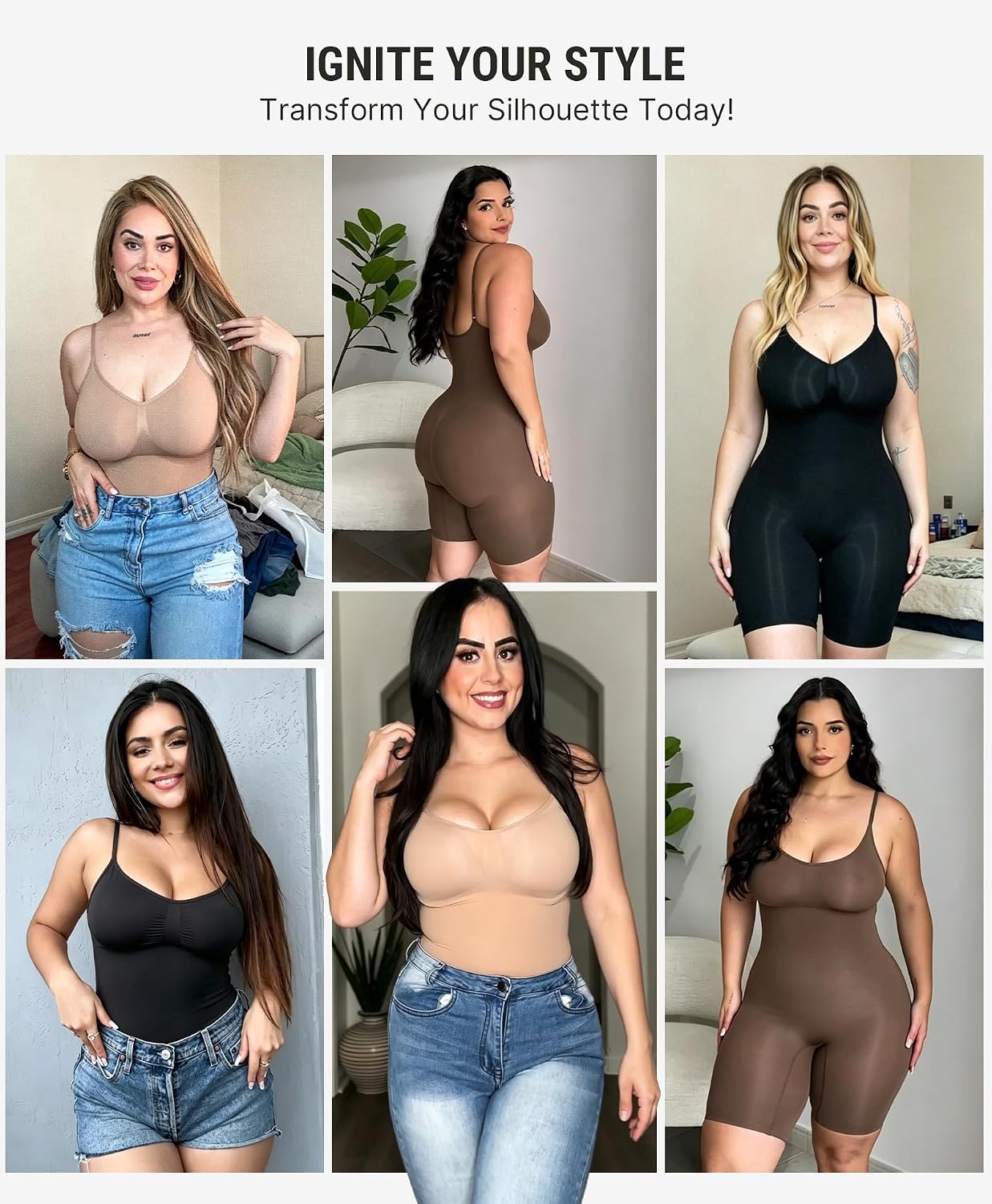 FeelinGirl Seamless Tummy Control Shaper Bodysuit — image 5