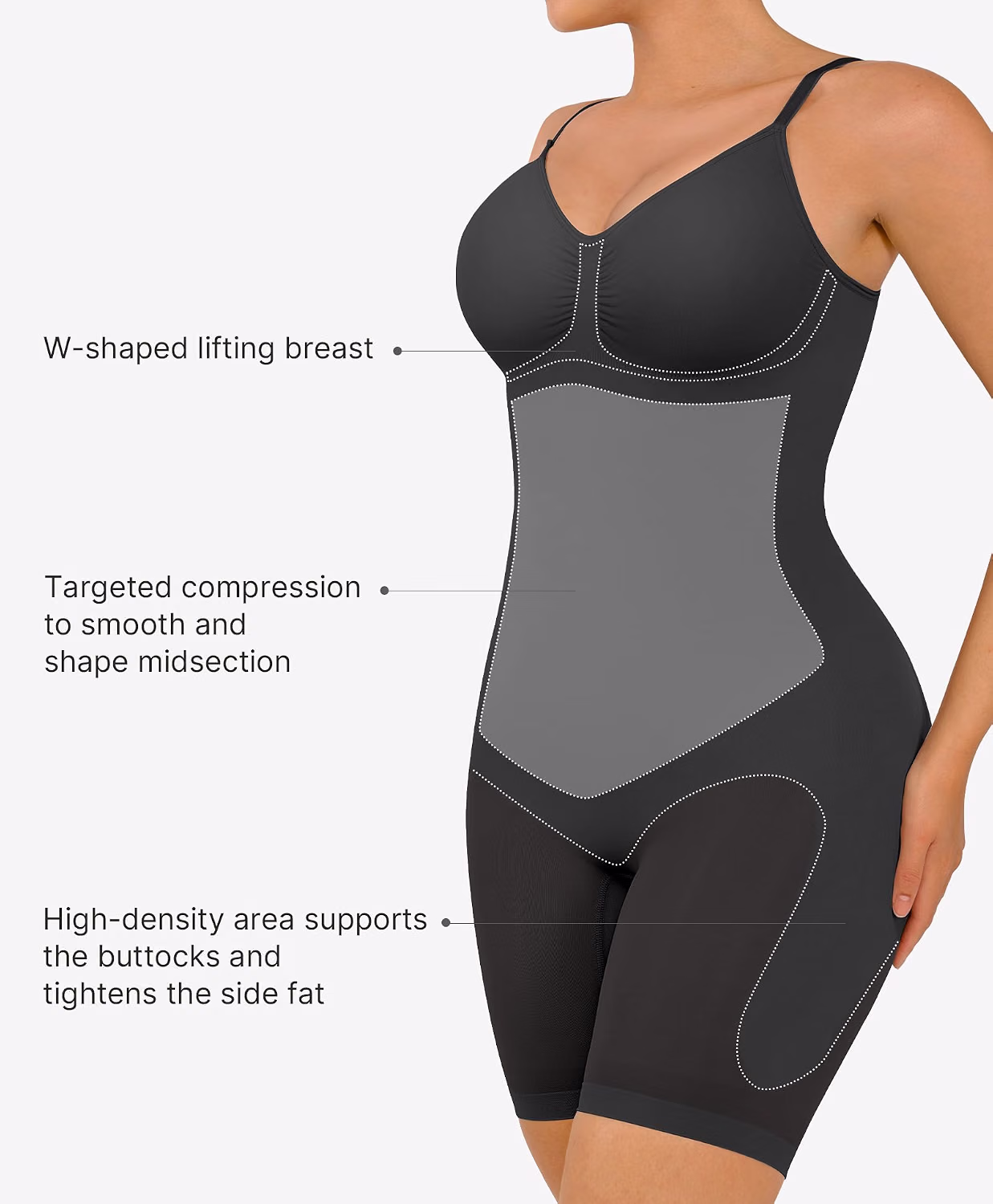 FeelinGirl Seamless Tummy Control Bodysuit — image 3