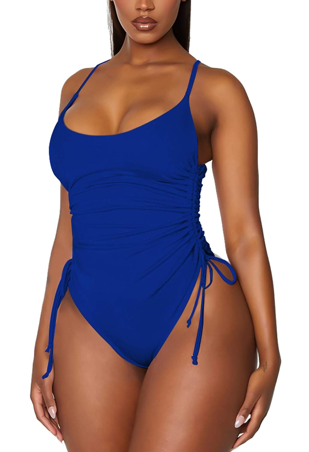 Viottiset Ruched High Cut One Piece Swimsuit