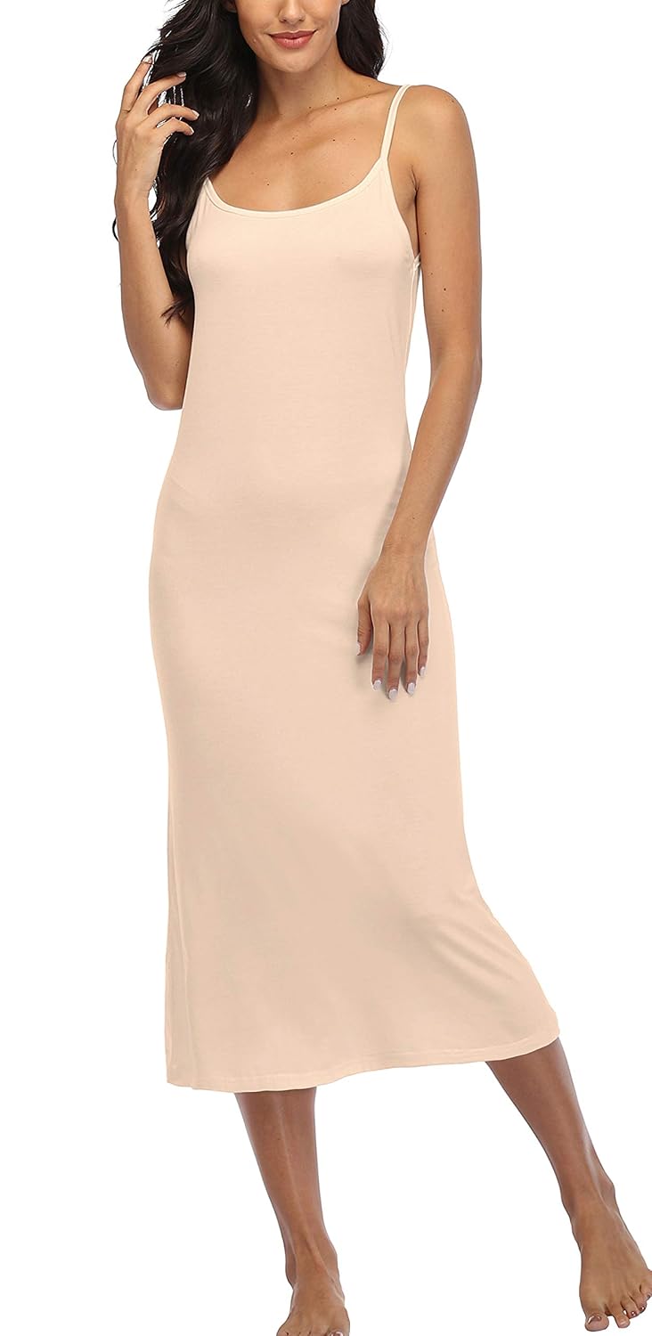 Summienlink Women's Sleeveless Nightgown Cami Dress