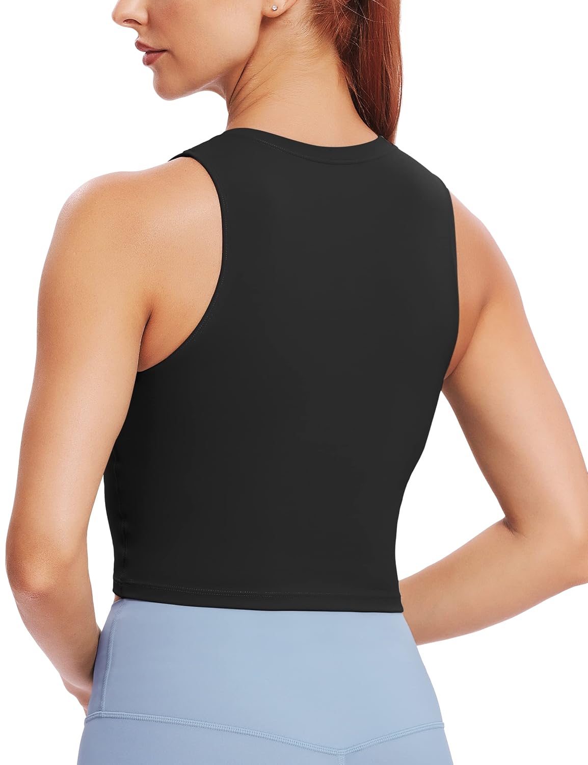 Natural Feelings Nudi sports bra, crop hem and racer shoulder