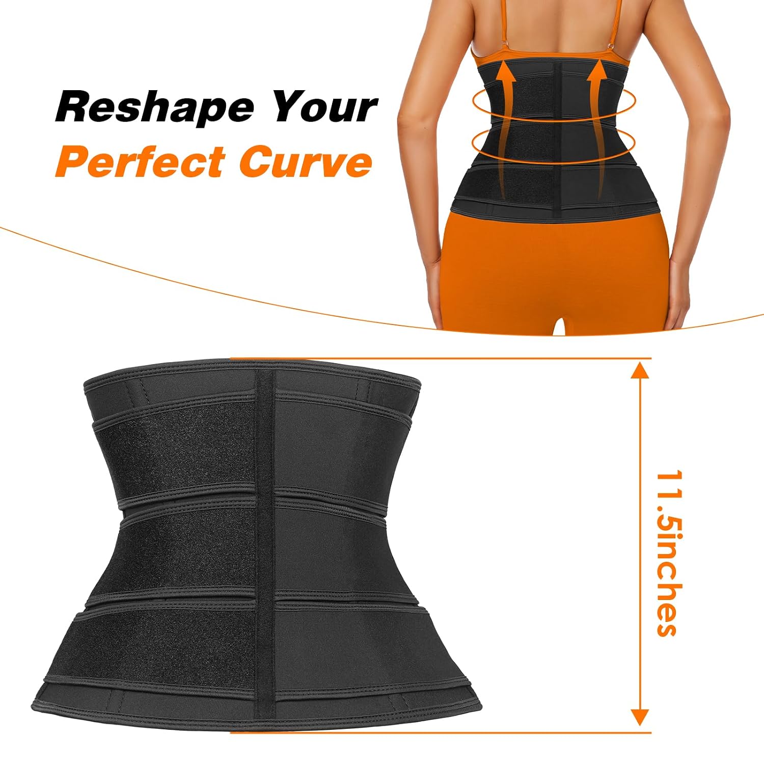 Phateey 3-Strap Waist Trainer Cincher — image 6