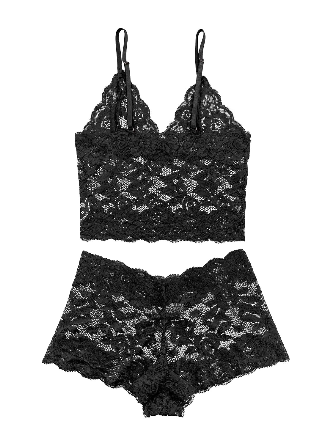Lilosy Sheer Floral Lace Lingerie Set — image 5