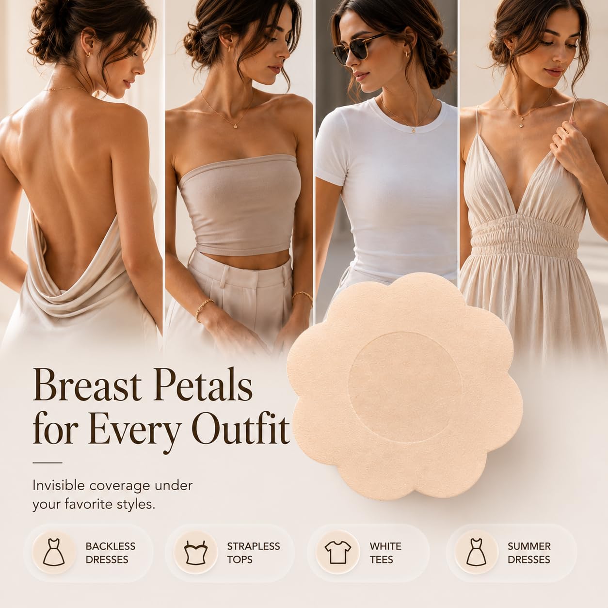 QueenVibes Disposable Nipple Covers No Show Pasties — image 5
