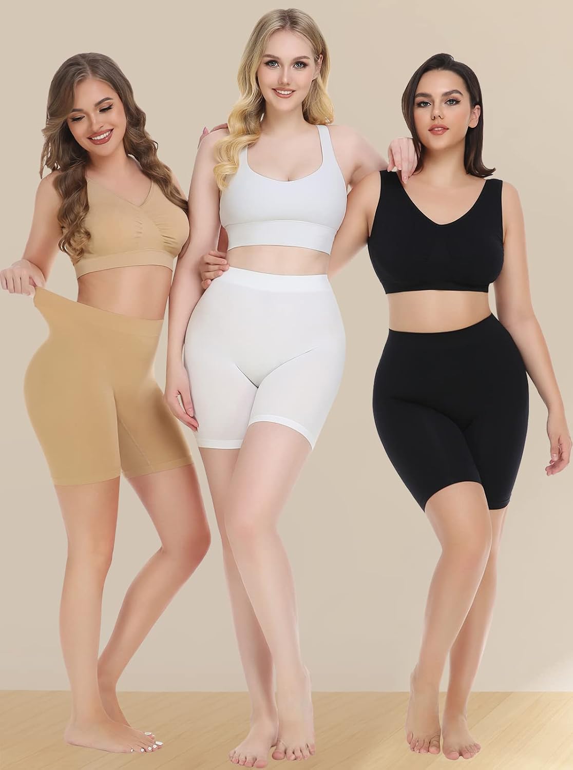 Reamphy Anti Chafing Slip Shorts 3 Pack — image 2