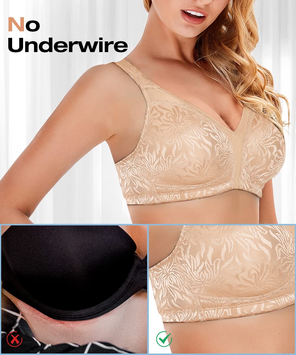 Wingslove Wireless Minimizer Bra for Plus Size Women — image 2