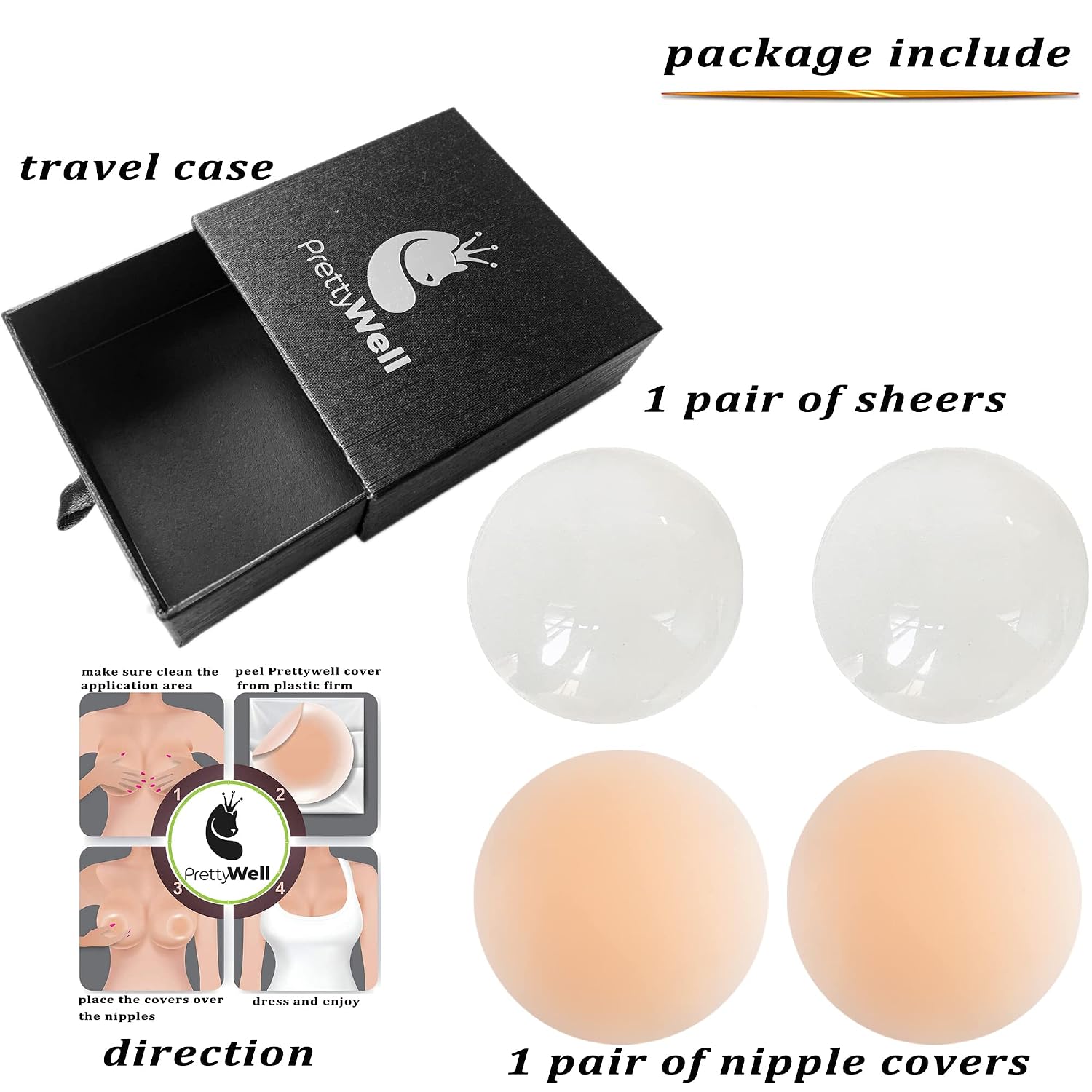 PRETTYWELL Reusable Silicone Nipple Covers Petals — image 7