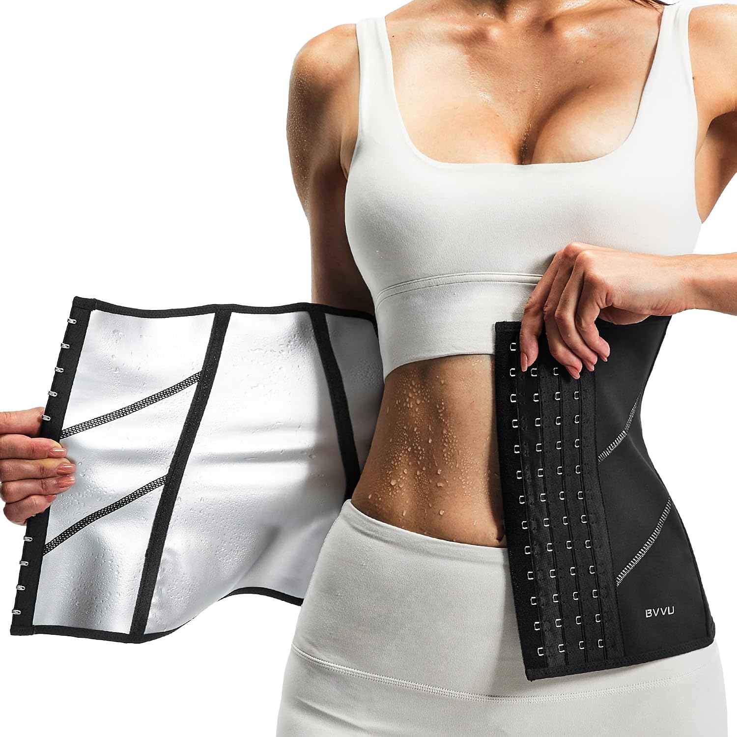 BVVU Underbust Latex Waist Trainer for Women