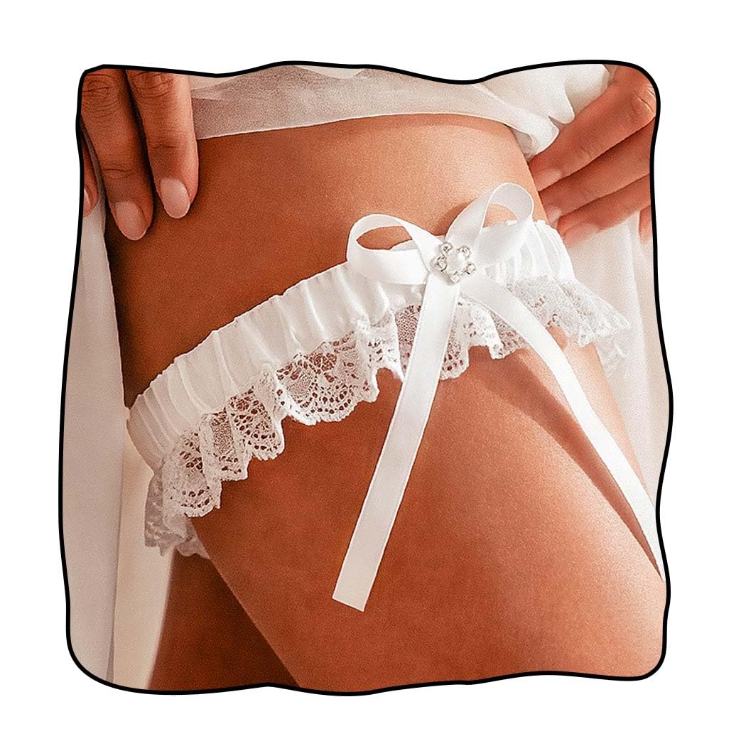 EVAZEN Bridal Lace Wedding Garter for Women
