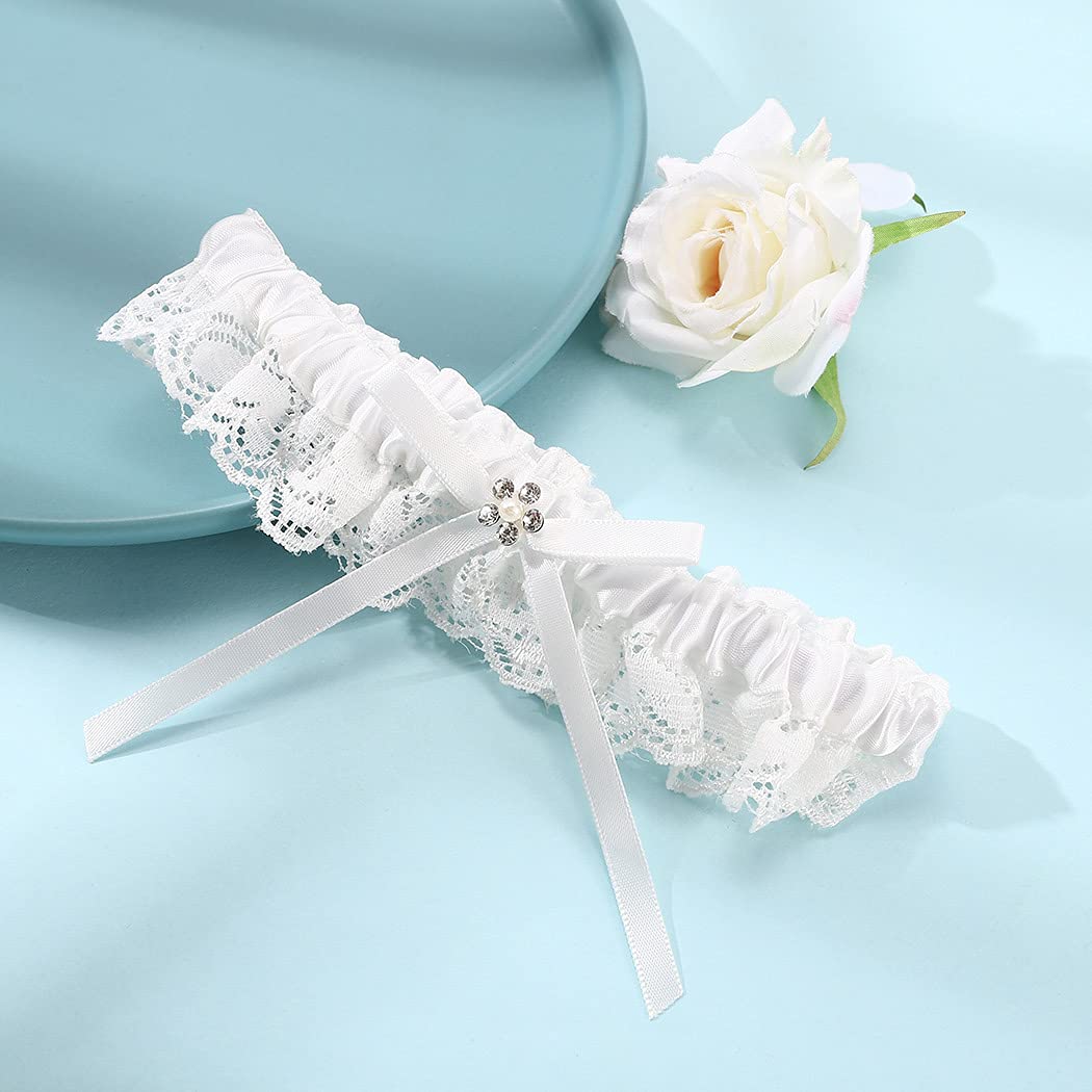 EVAZEN Bridal Lace Wedding Garter for Women — image 2