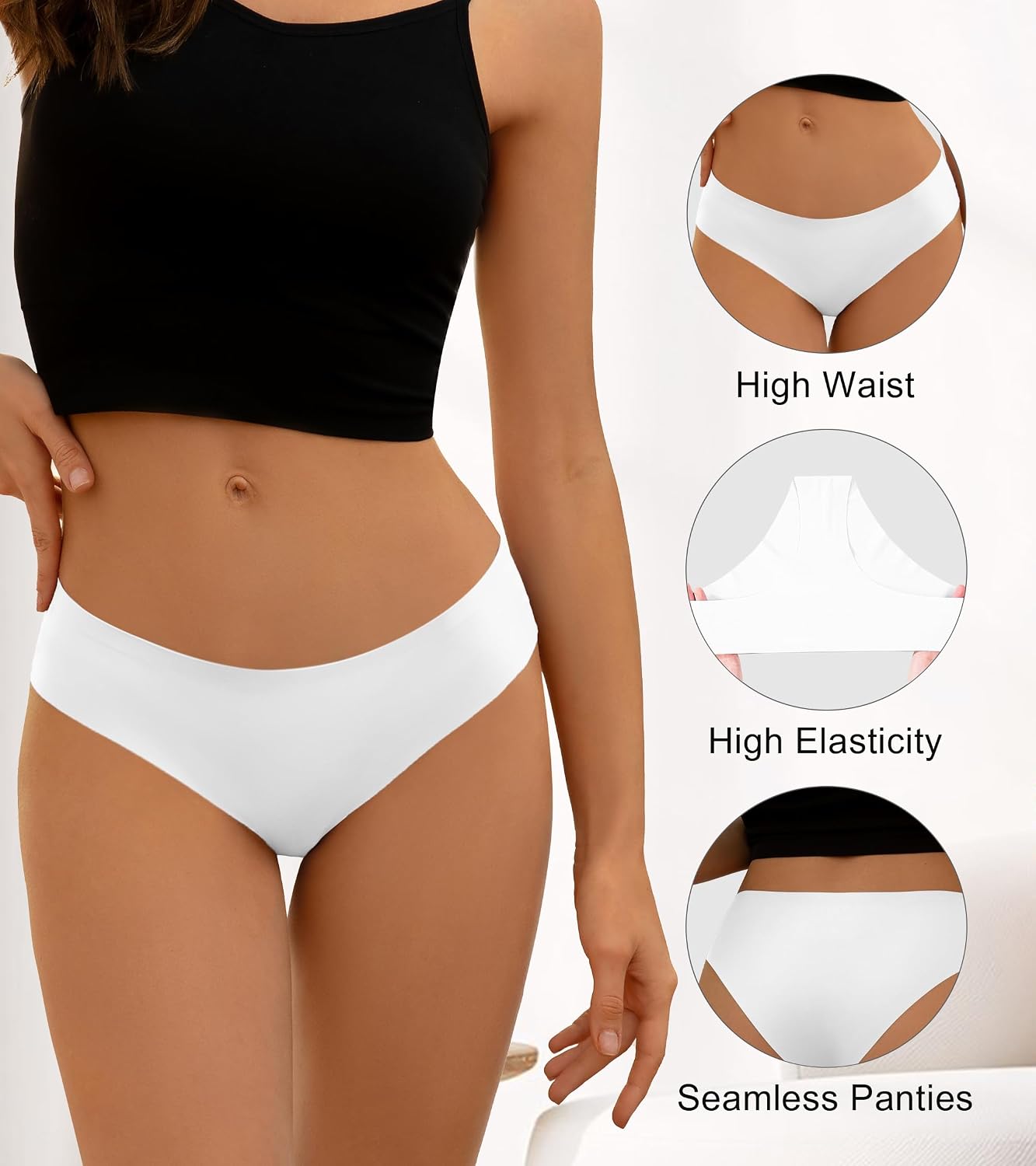 DEANGELMON Seamless No Show Bikini Panties for Women — image 3
