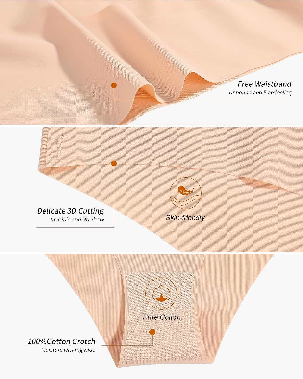 DEANGELMON Seamless No Show Bikini Panties for Women — image 6