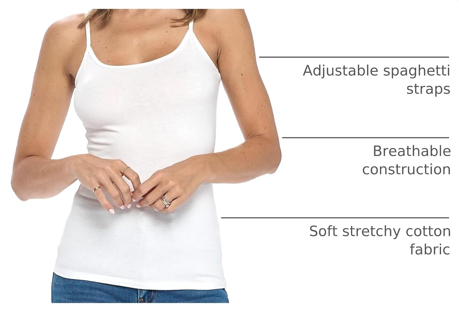 Natural Uniforms Women's Breathable Cotton Stretch Camisole — image 4