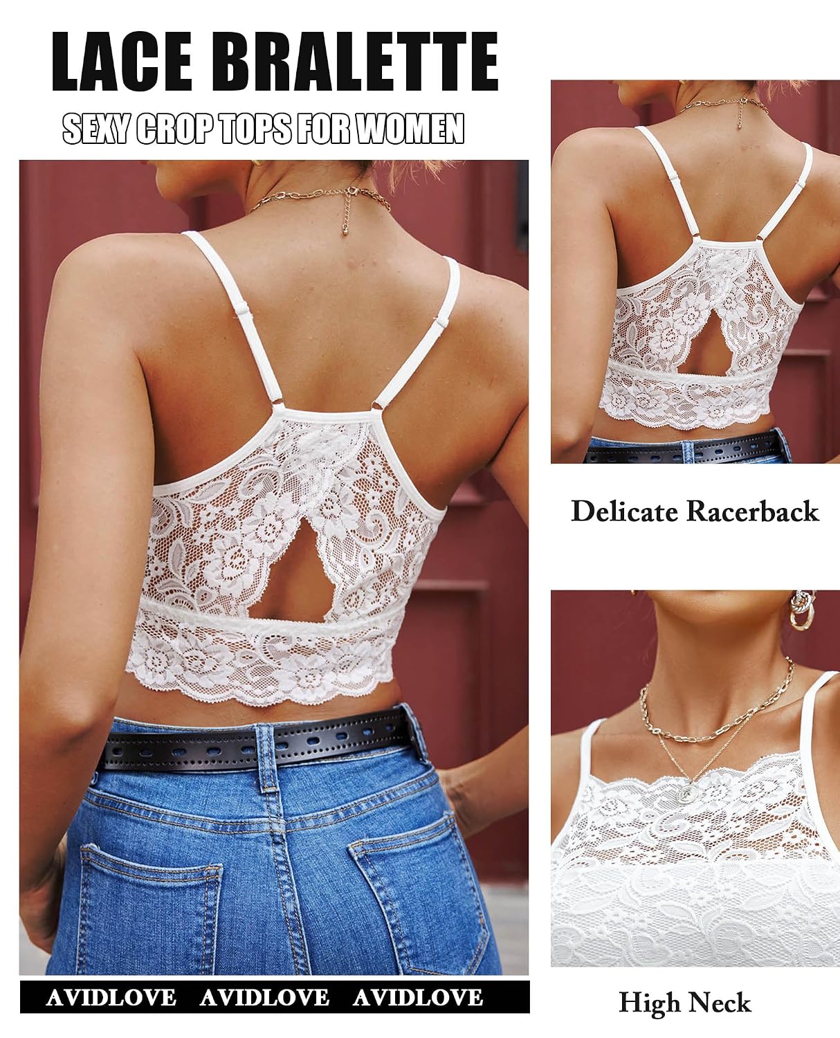 Avidlove Lace Camisole Crop Top Set — image 3