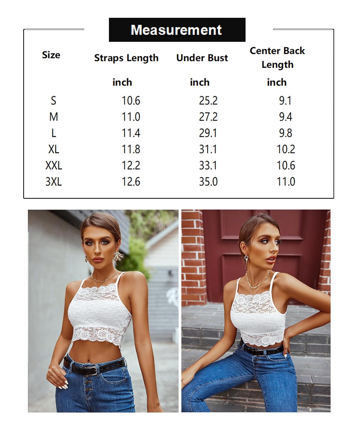 Avidlove Lace Camisole Crop Top Set — image 6