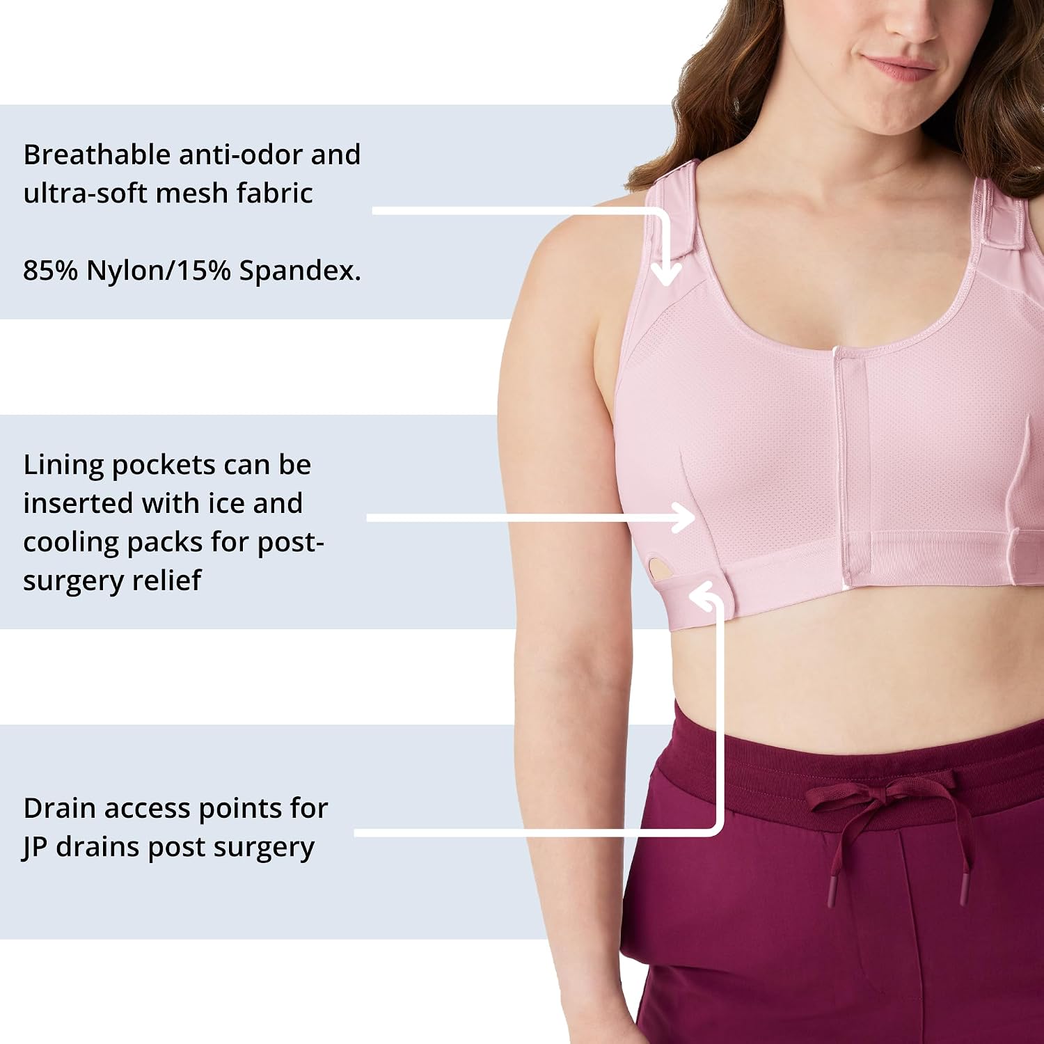 Care+Wear Post Surgery Recovery Bra — image 3