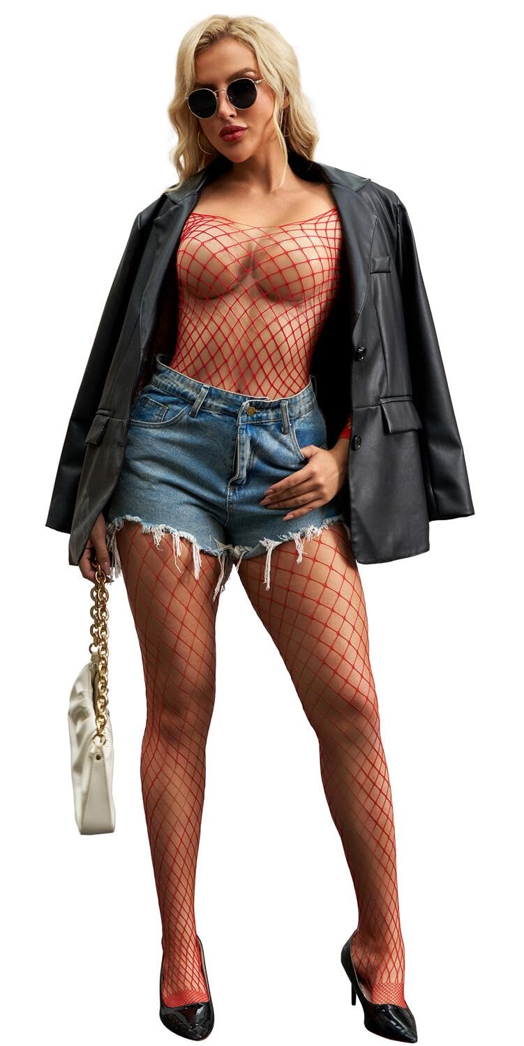 Walang Lip Women's Mesh Fishnet Bodysuit — image 3