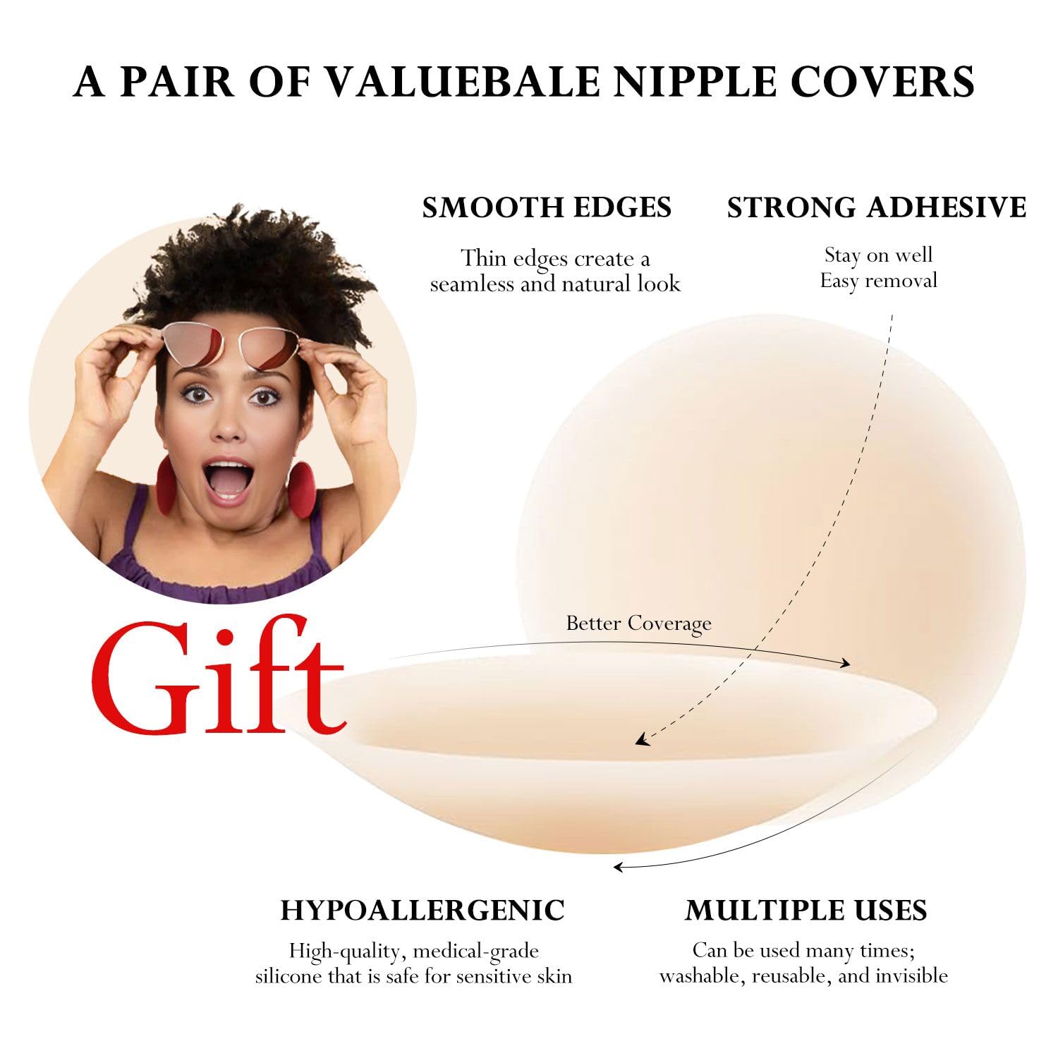 queensecret Invisible Silicone Self-Adhesive Push Up Bra — image 6