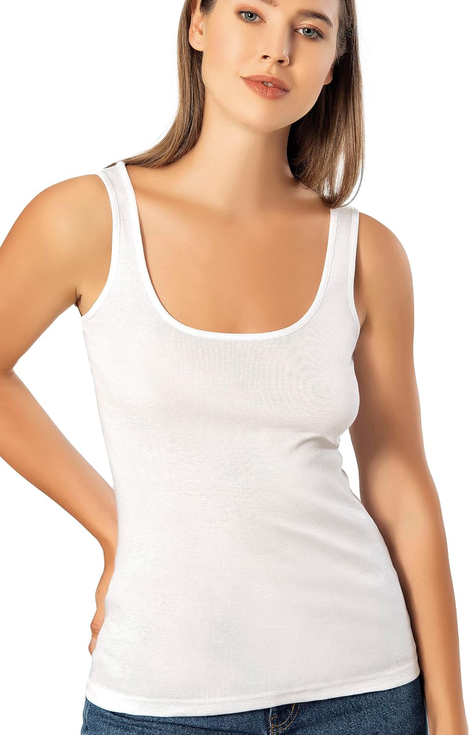 VAVONNE Women's All-Cotton Camisole Tank Top — image 11