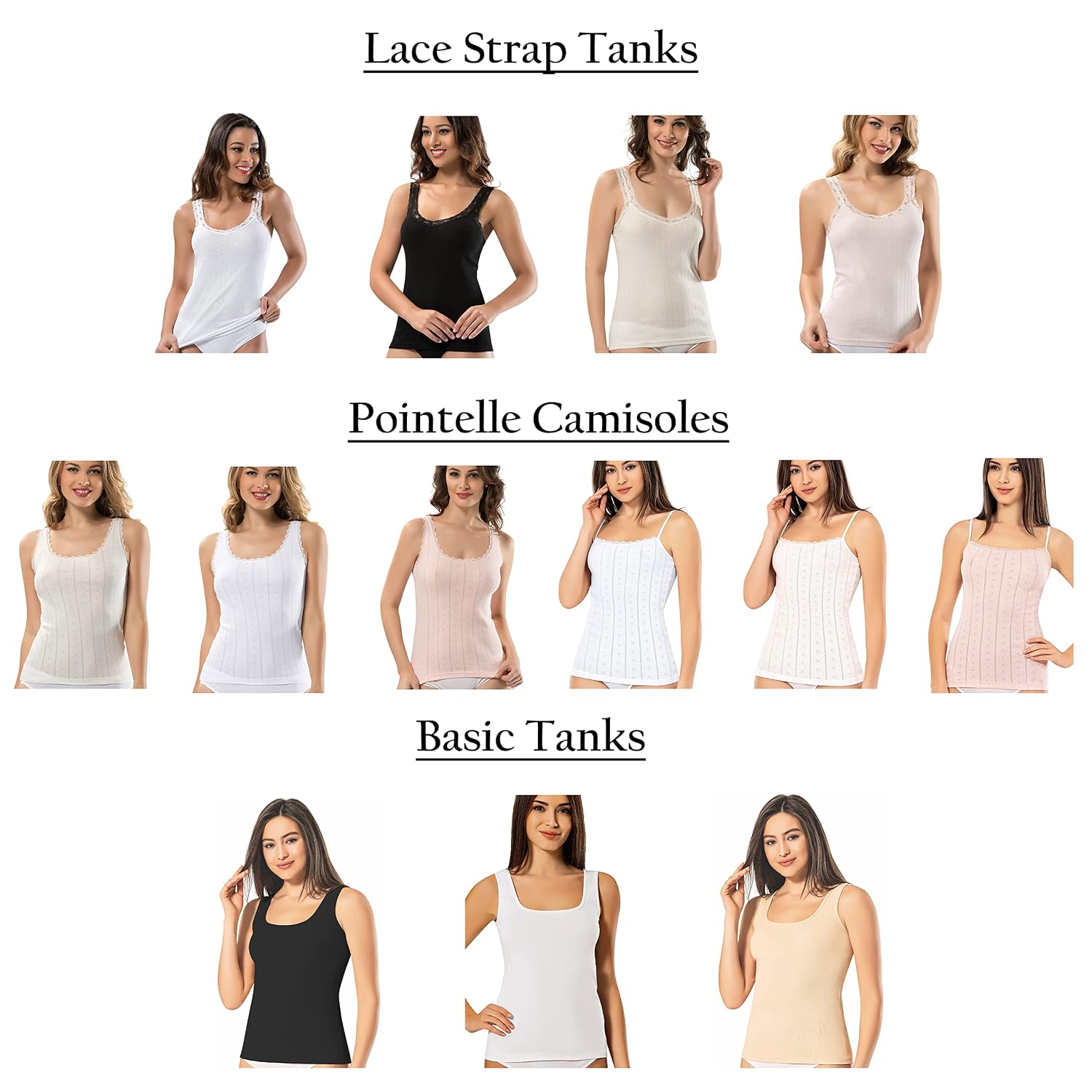 VAVONNE Women's Cotton Cami Tank Top — image 6