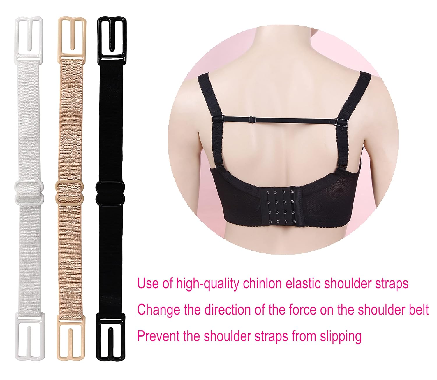 Non-slip Adjustable Bra Strap Clips for Women — image 5