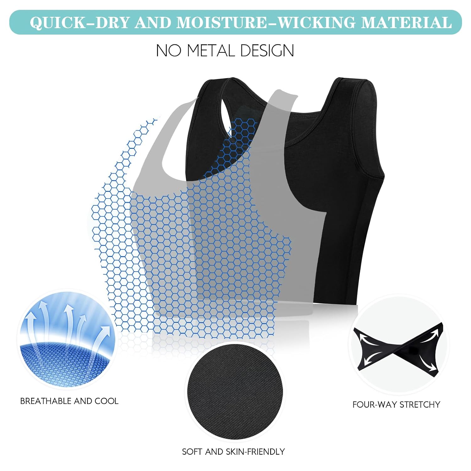 LODAY Elastic Chest Binder Tank Top — image 5