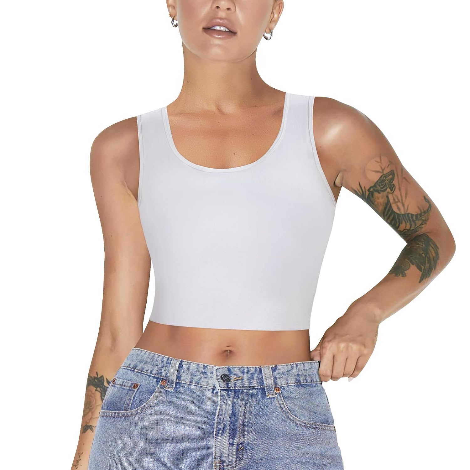 LODAY Elastic Chest Binder Pullover Tank Top — image 7