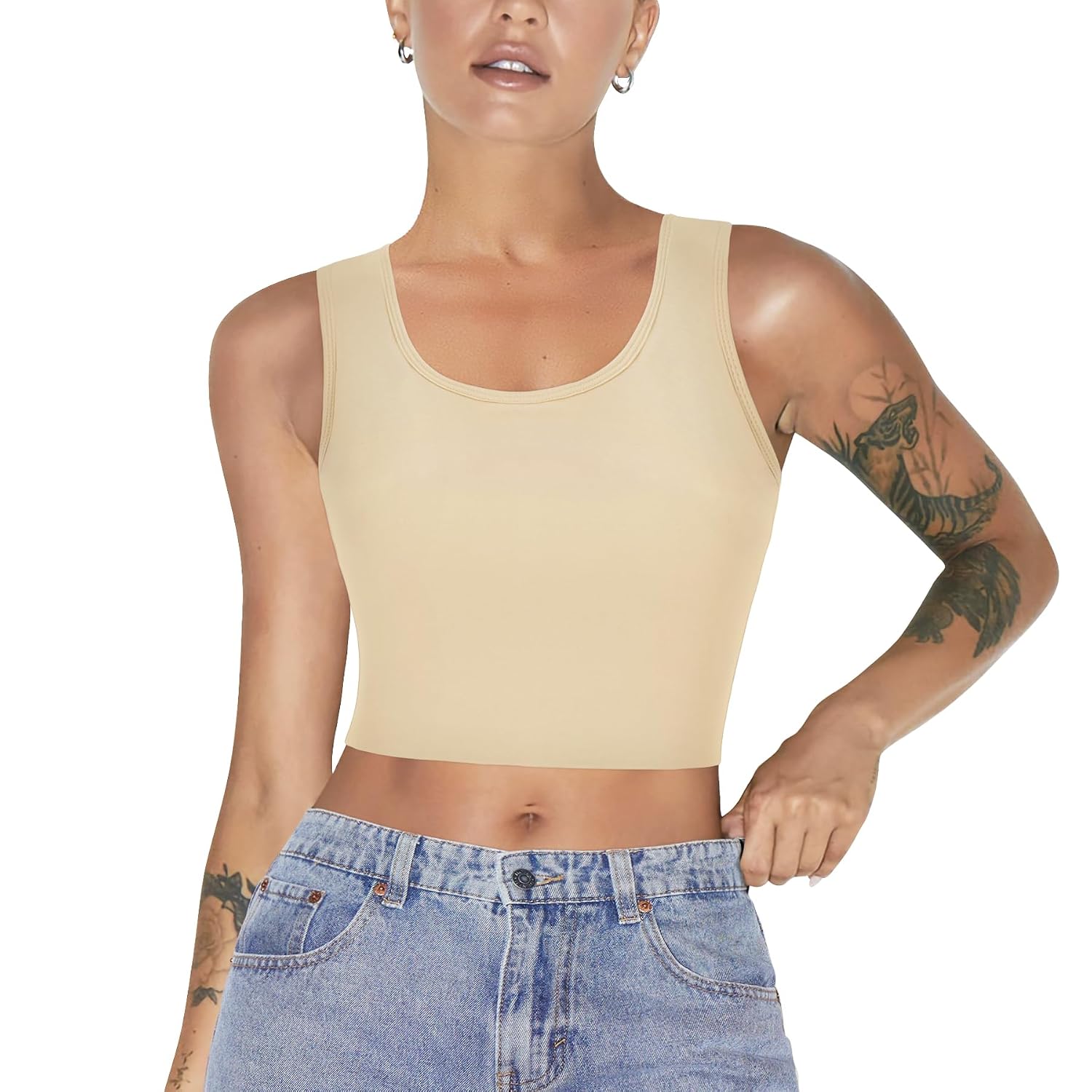 LODAY Elastic Chest Binder Pullover Tank Top — image 8