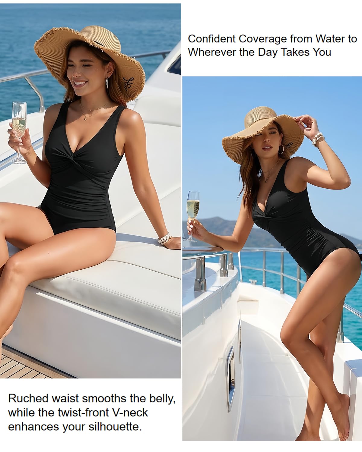 Holipick Tummy Control One Piece Swimsuit — image 3