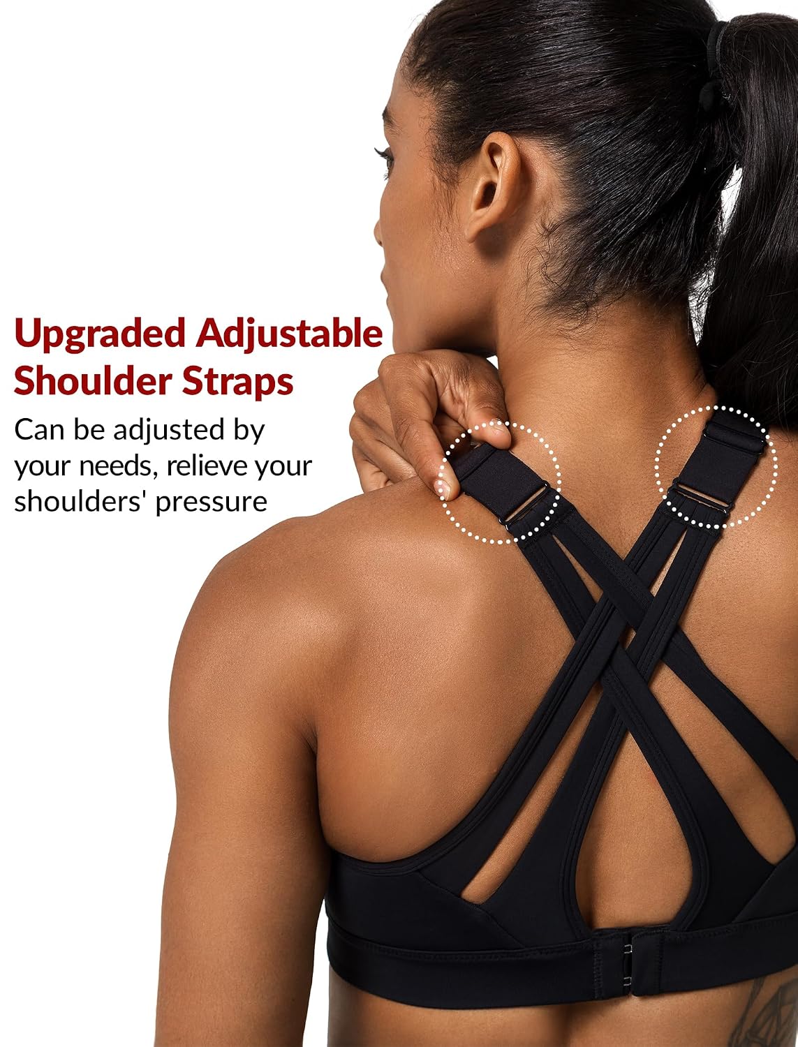 Yvette High Impact Criss Cross Sports Bra — image 3