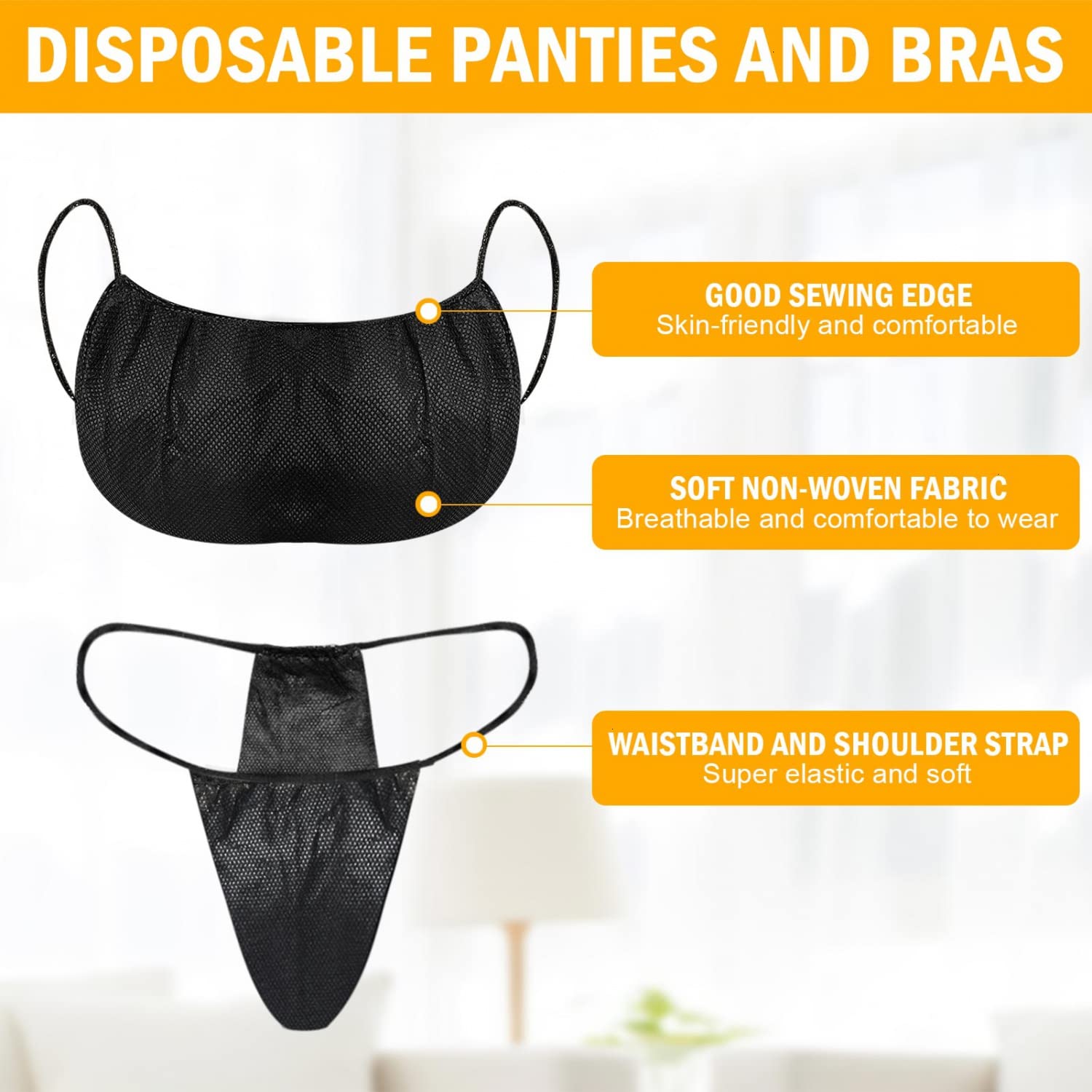YoleShy 100 PCS Disposable Underwear and Bras — image 3