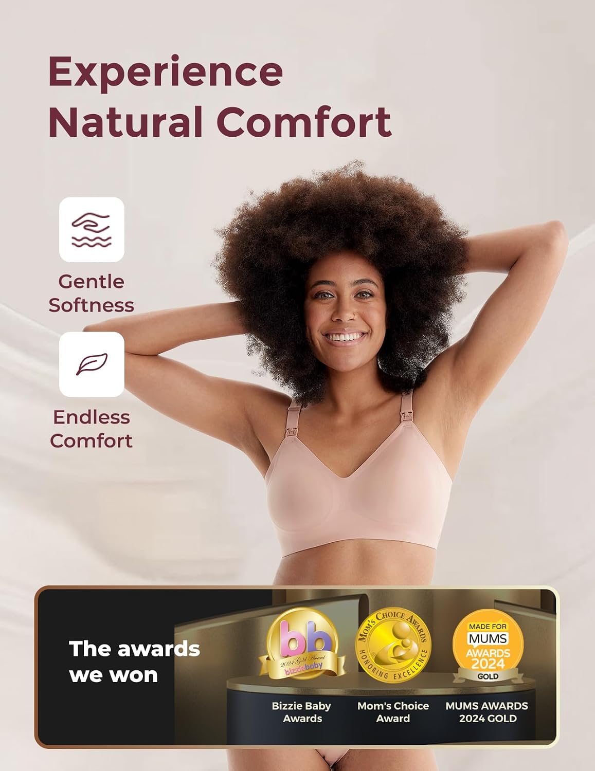 Momcozy Seamless Comfort Nursing Maternity Bra — image 2