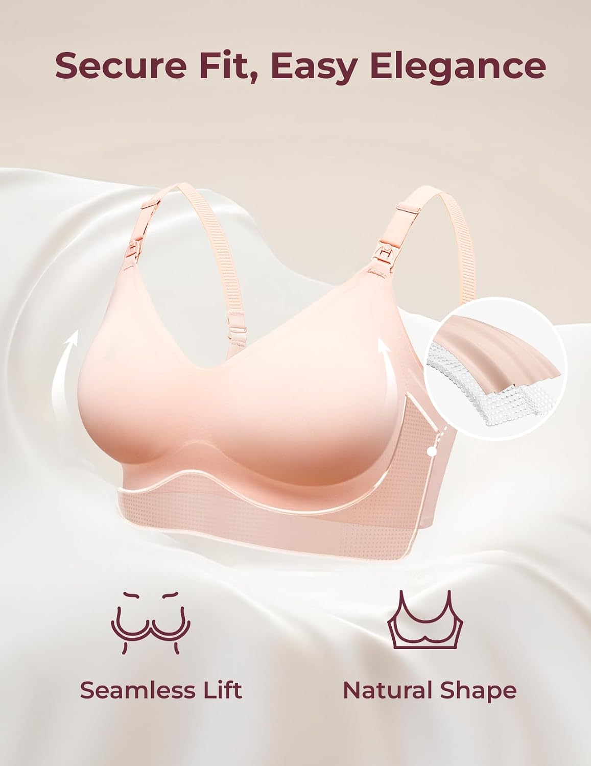 Momcozy Seamless Comfort Nursing Maternity Bra — image 3