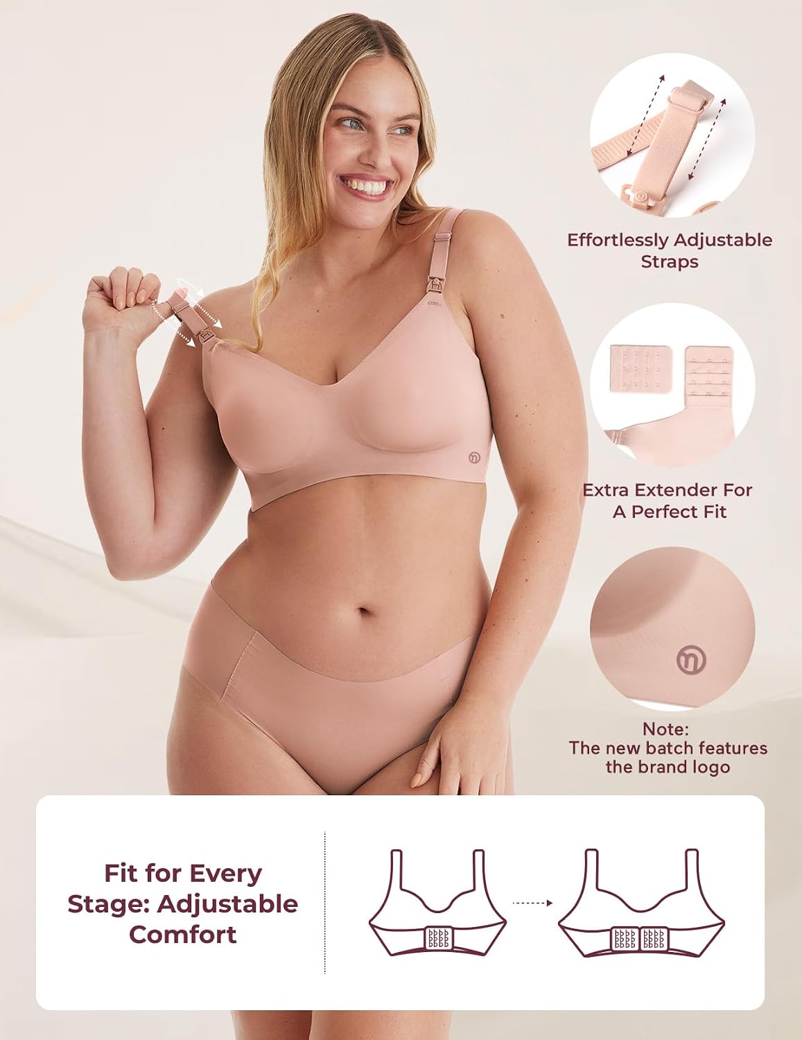Momcozy Seamless Comfort Nursing Maternity Bra — image 4