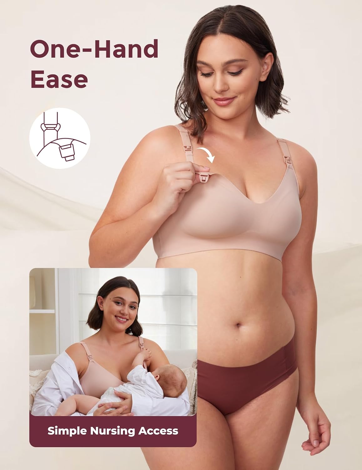Momcozy Seamless Comfort Nursing Maternity Bra — image 7