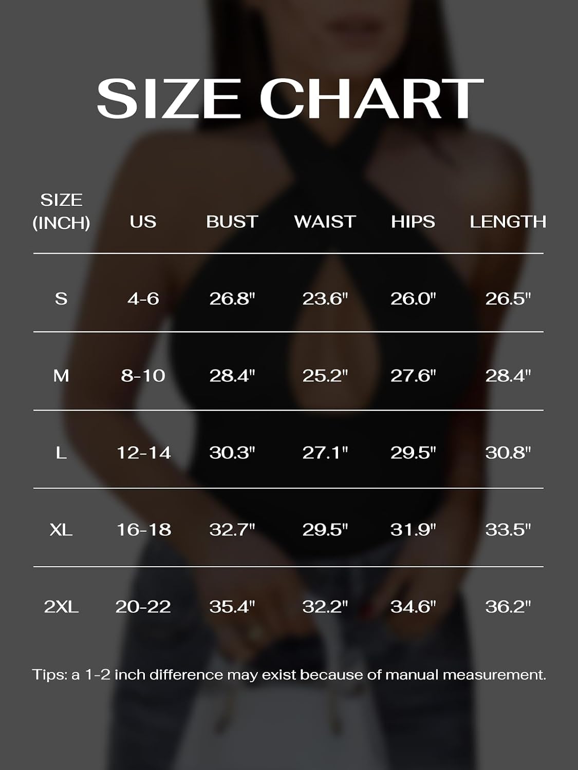 REORIA Trendy Sexy V Neck Sleeveless Bodysuit — image 4