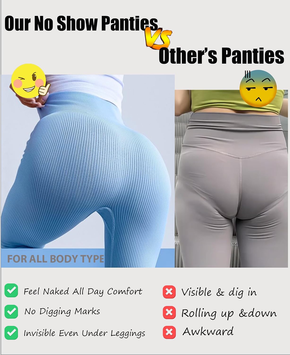 Knowyou Seamless Thongs 6-Pack No Show — image 3