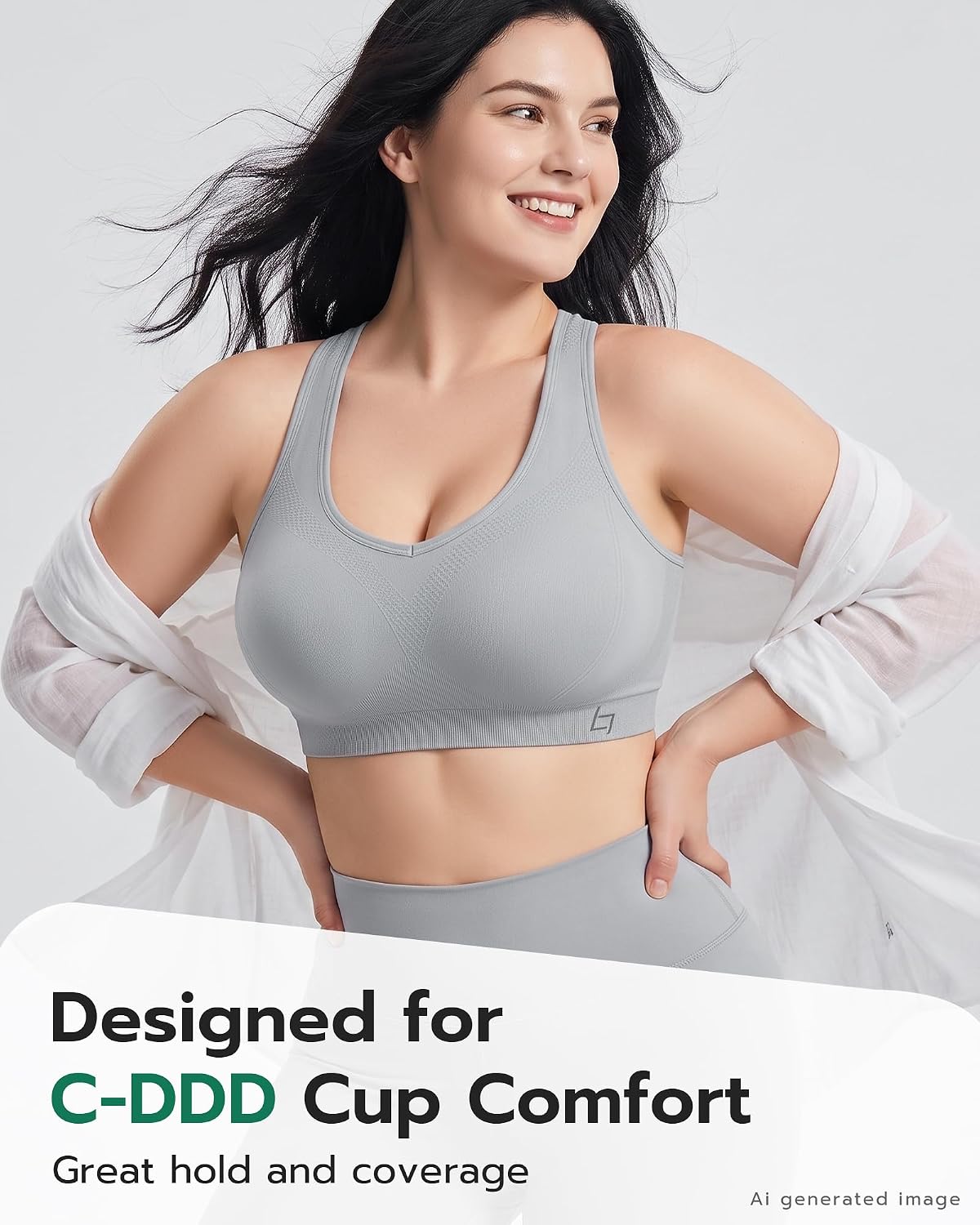 FITTIN Supportive Sports Bra for Large Bust — image 4
