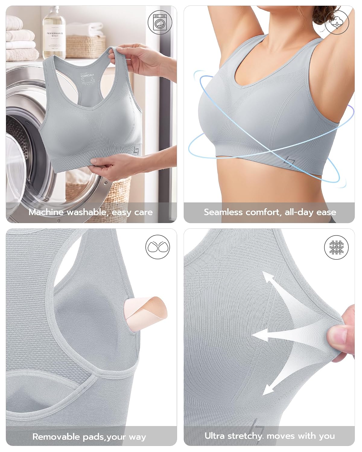 FITTIN Supportive Sports Bra for Large Bust — image 5