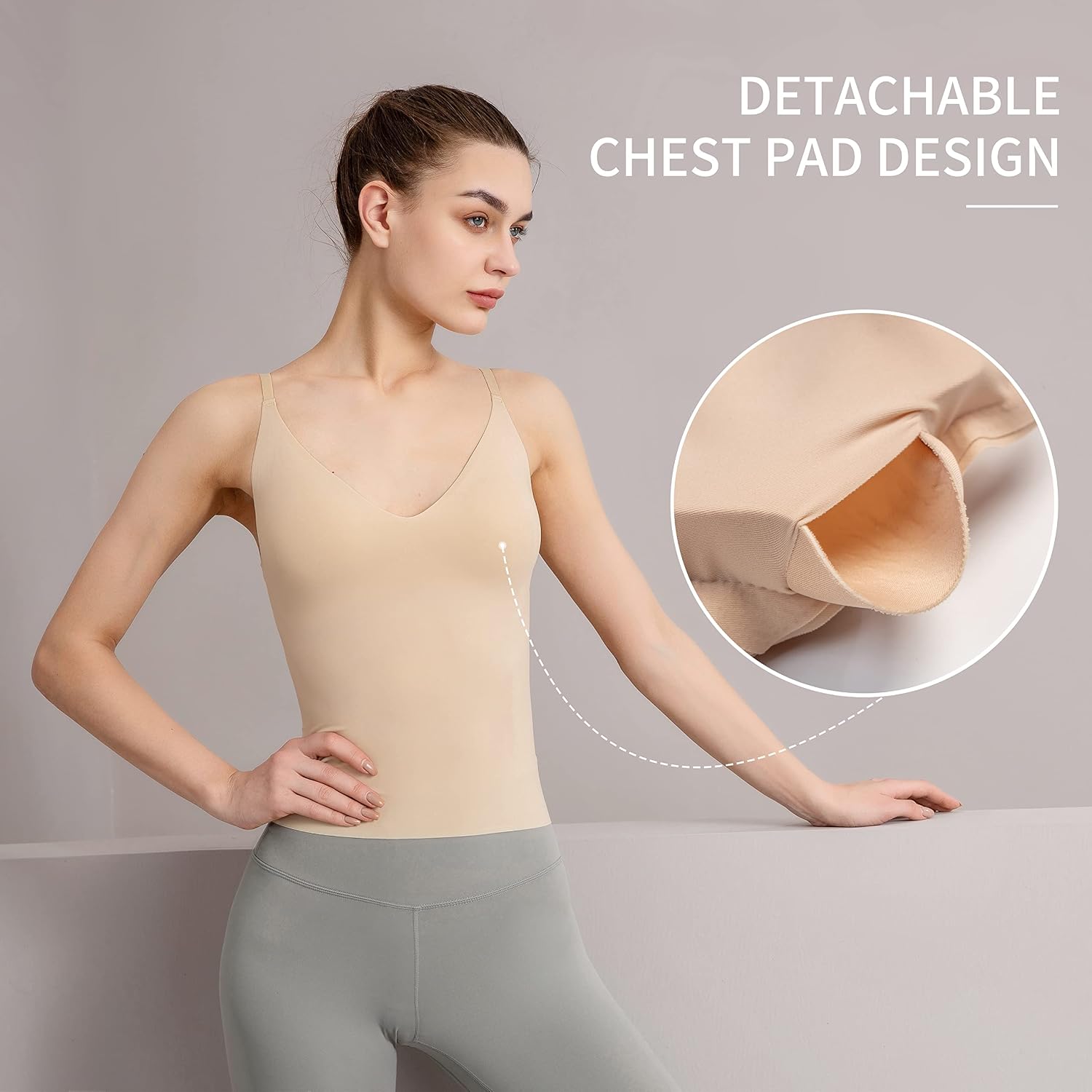 Women's Fit Camisole with Built-In Bra — image 5