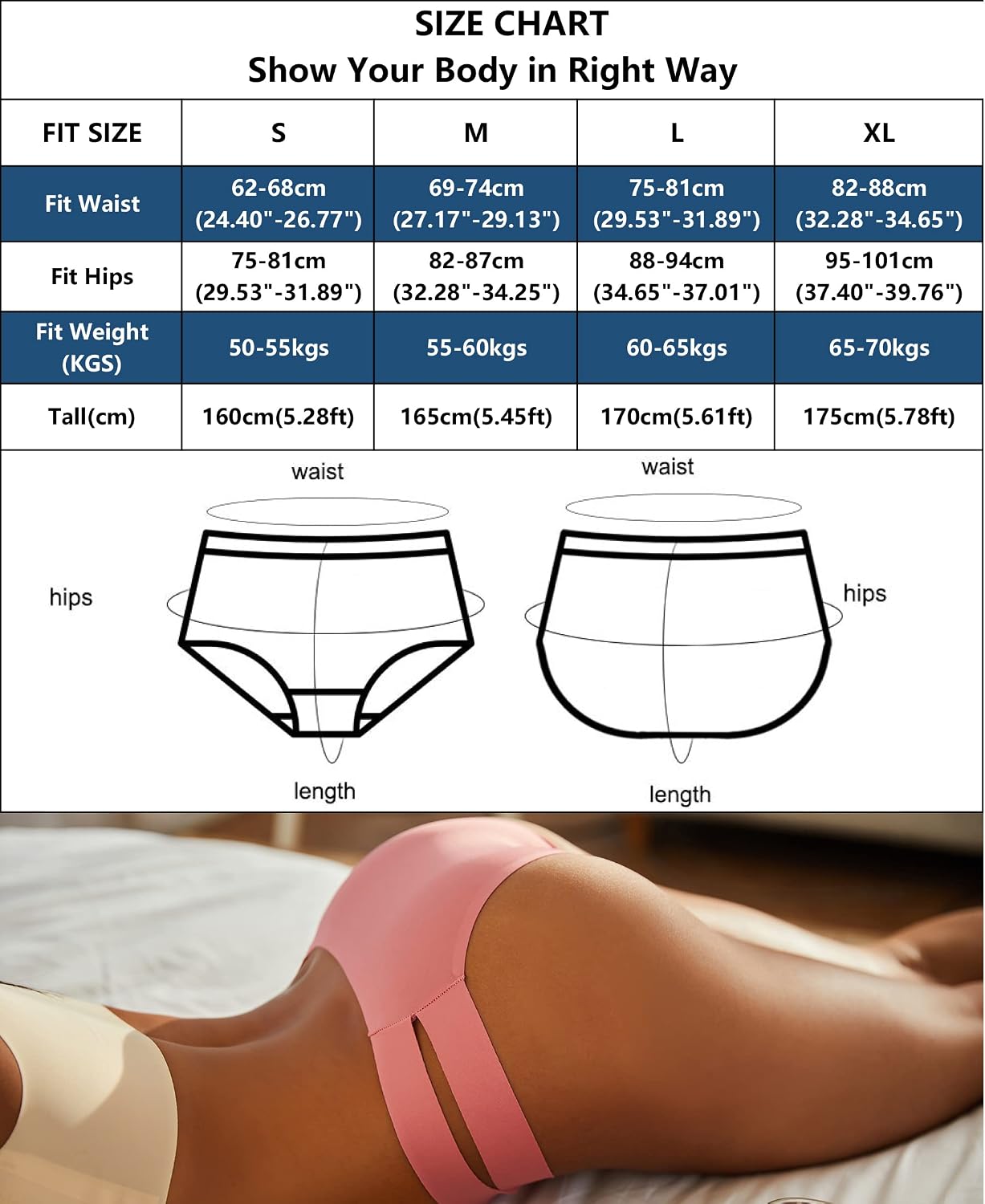 Knowyou Seamless Bikini Panties 6-Pack — image 7
