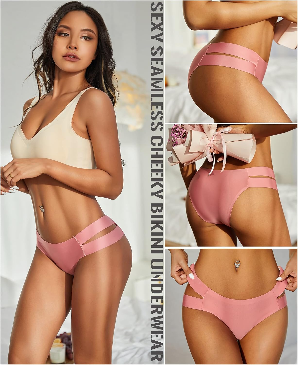 Knowyou Seamless Bikini Panties 6-Pack — image 8