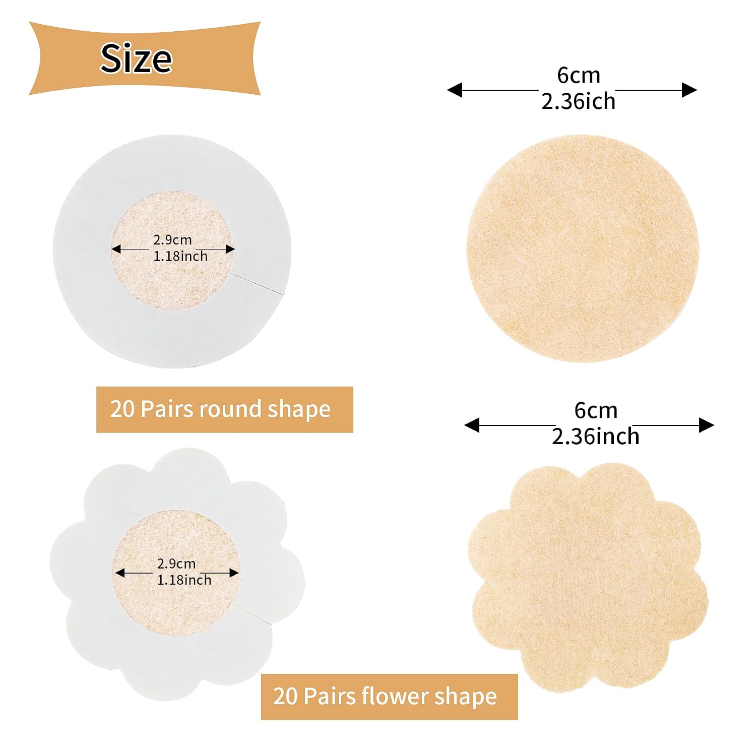 WITROMAN Disposable Nipple Covers Pasties — image 2
