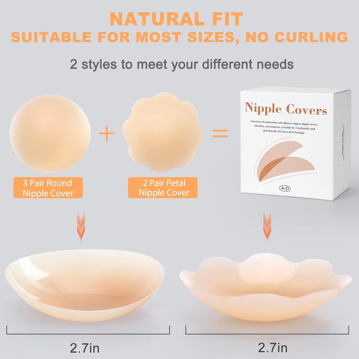 AMFLOWER Reusable Silicone Nipple Covers — image 4