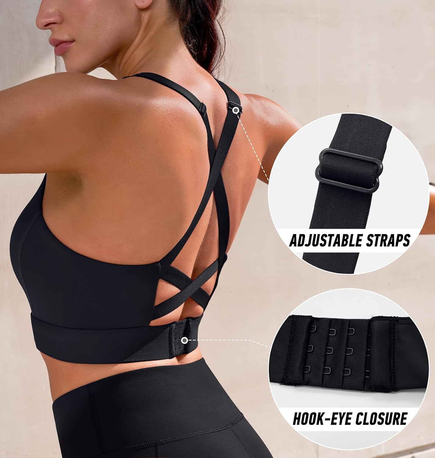 Ewedoos High Support Sports Bra for Women — image 2