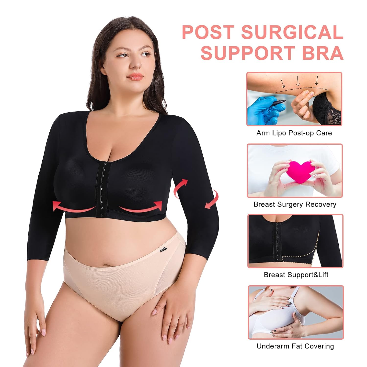 VELISDE Plus Size Arm Shaper Top — image 2