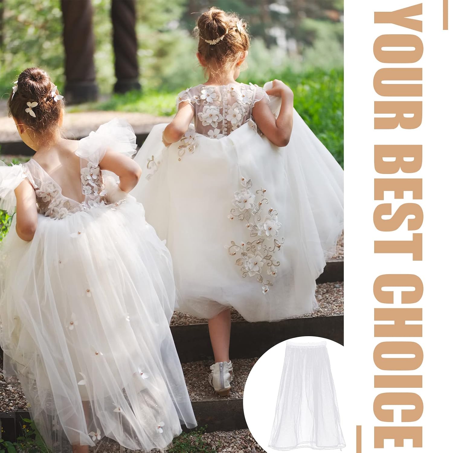 JenPen Bridal Underskirt with Drawstring Waist — image 7