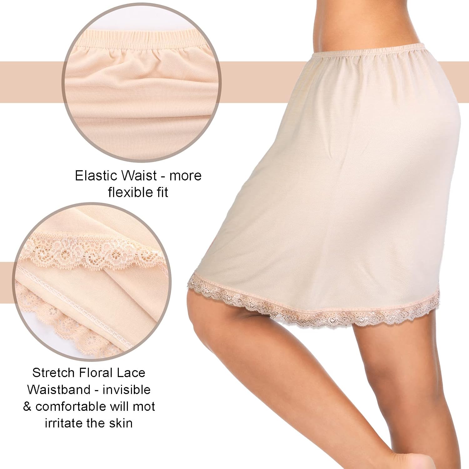 Haysandy 3-Piece Lace Half Slip Set — image 2